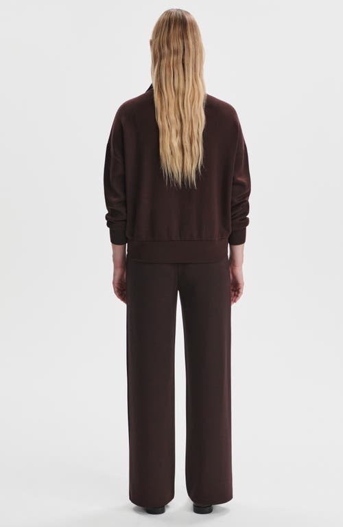 Varley The Wide Leg Pants In Burgundy