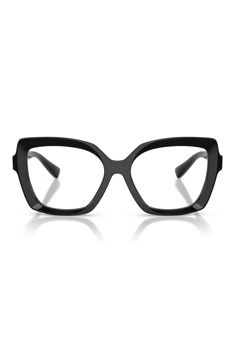 55mm Butterfly Optical Glasses, Main, color, BLACK
