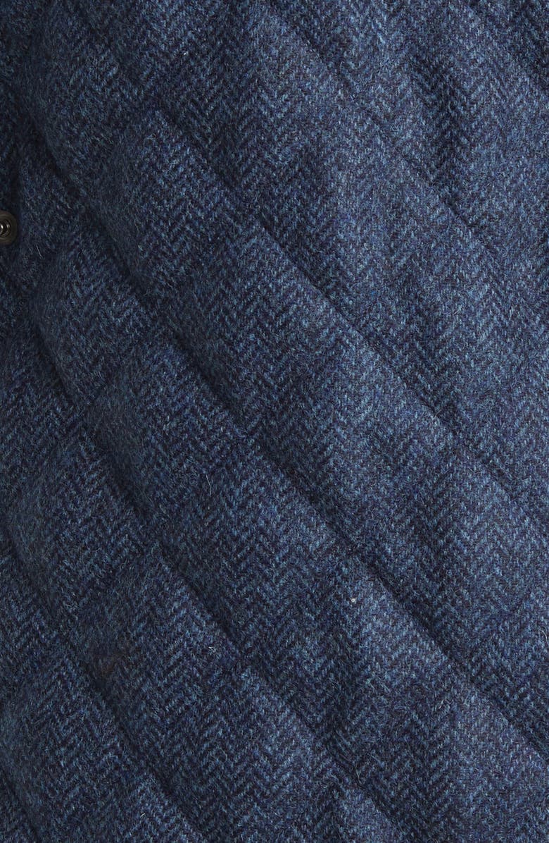 Peter Millar Suffolk Quilted Wool Travel Coat, Alternate, color, 