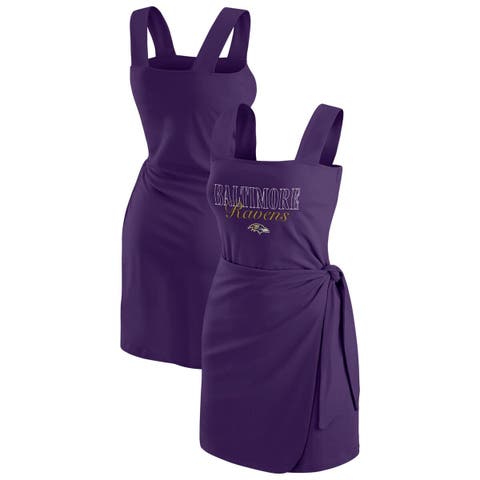 Women's WEAR by Erin Andrews  Purple Baltimore Ravens Wrap Dress