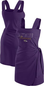 WEAR by Erin Andrews Women's WEAR by Erin Andrews Purple Baltimore Ravens Wrap Dress