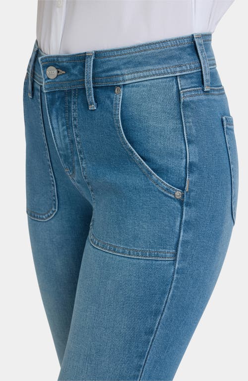 Nydj Barbara Rounded Pocket Bootcut Jeans In Blue