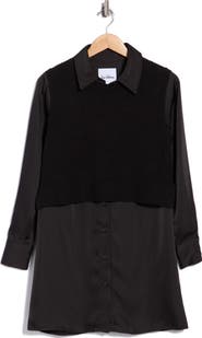 Sam Edelman Layered Long Sleeve Shirtdress