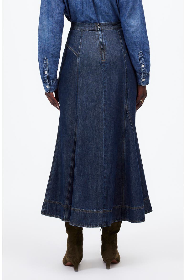 Airy Denim Midi Circle Skirt, Alternate, color, DIMONDALE WASH