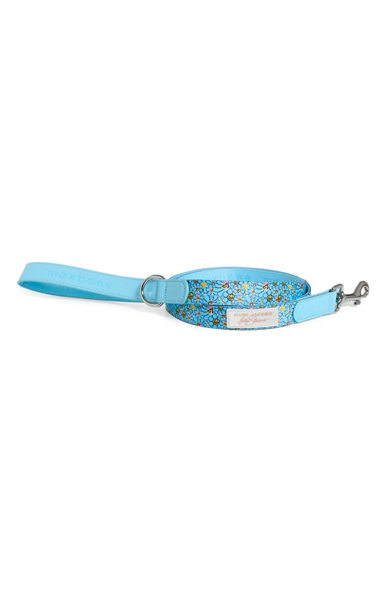 maxbone Floral Nylon Webbing Dog Leash, Main, color, Light Blue