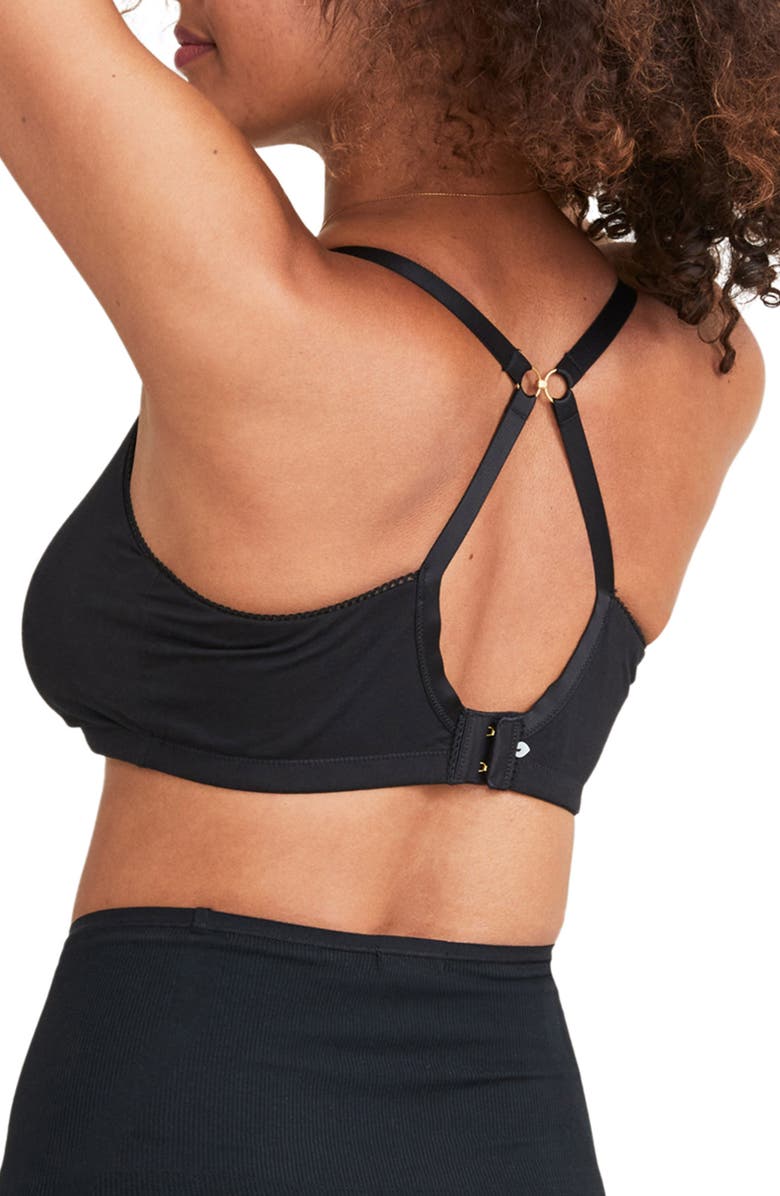 HATCH The Everyday Nursing Maternity Wireless Bra, Alternate, color, Black