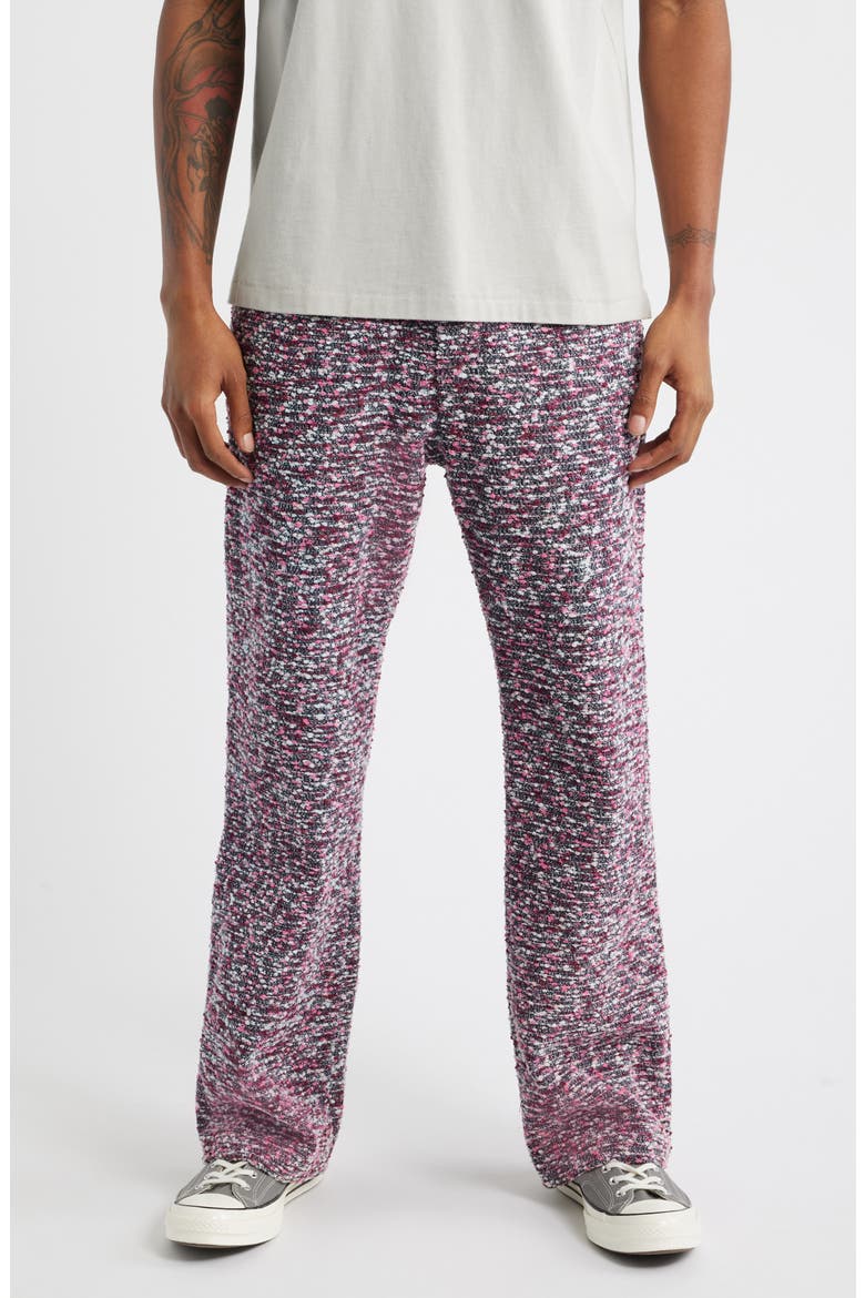Tweed 5-Pocket Pants, Main, color, PINK MULTI
