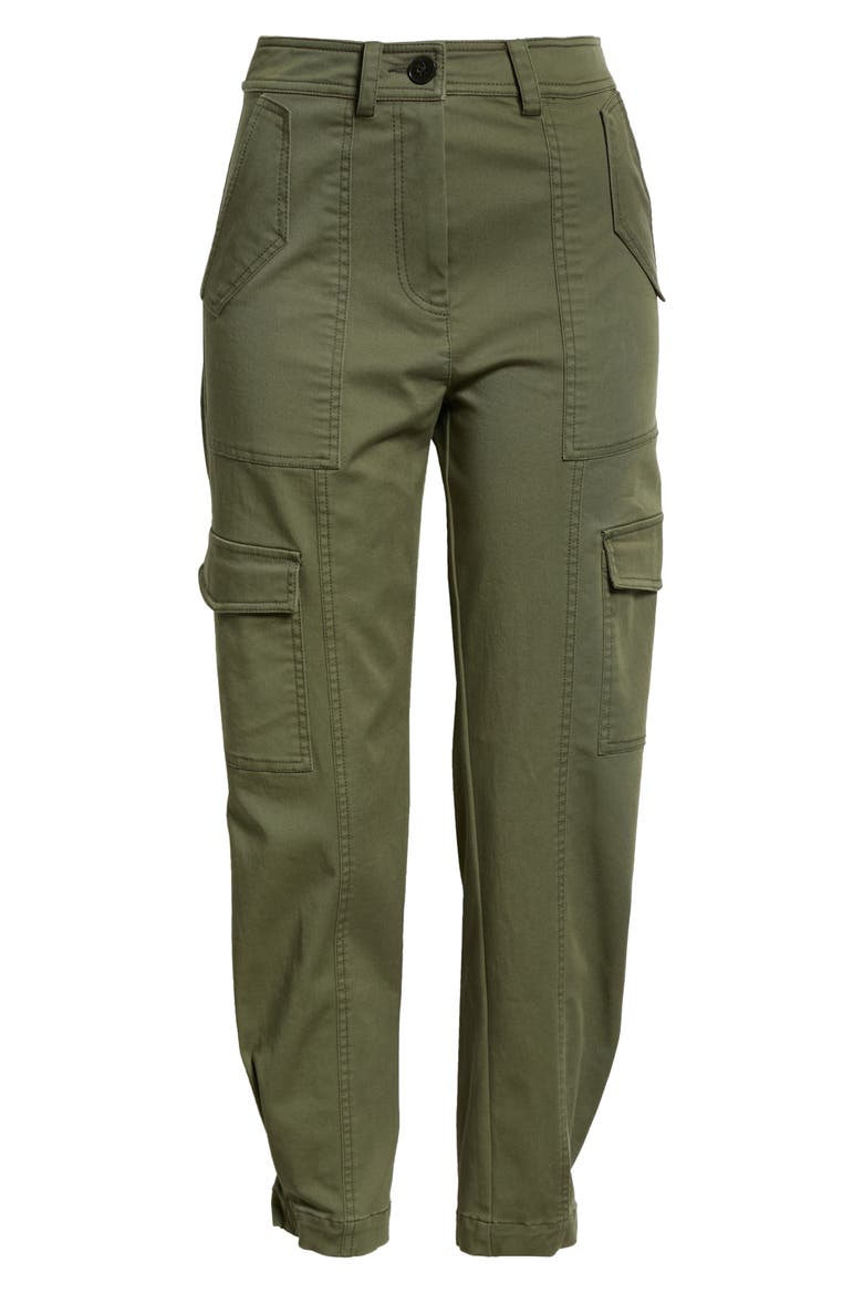 Elian Cotton Blend Utility Pants, Alternate, color, FATIGUE