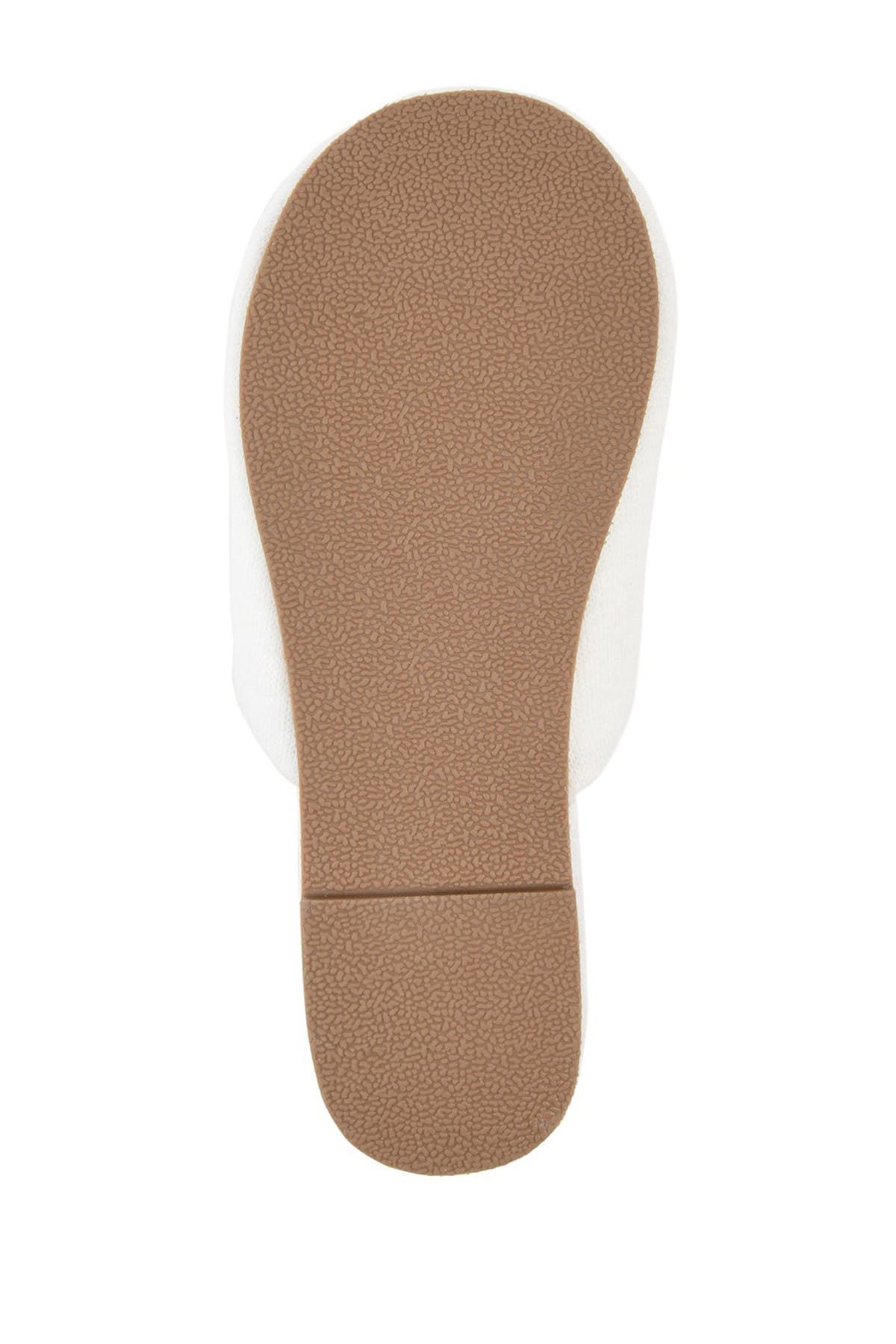 Journee Collection Nightfall Faux Fur Pompom Slipper, Alternate, color, Cream