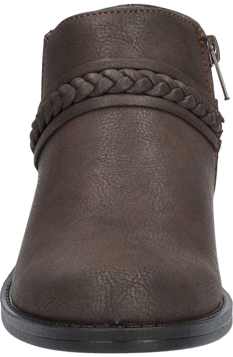 EASY STREET Jalia Braided Bootie, Alternate, color, Smoke/ Gore