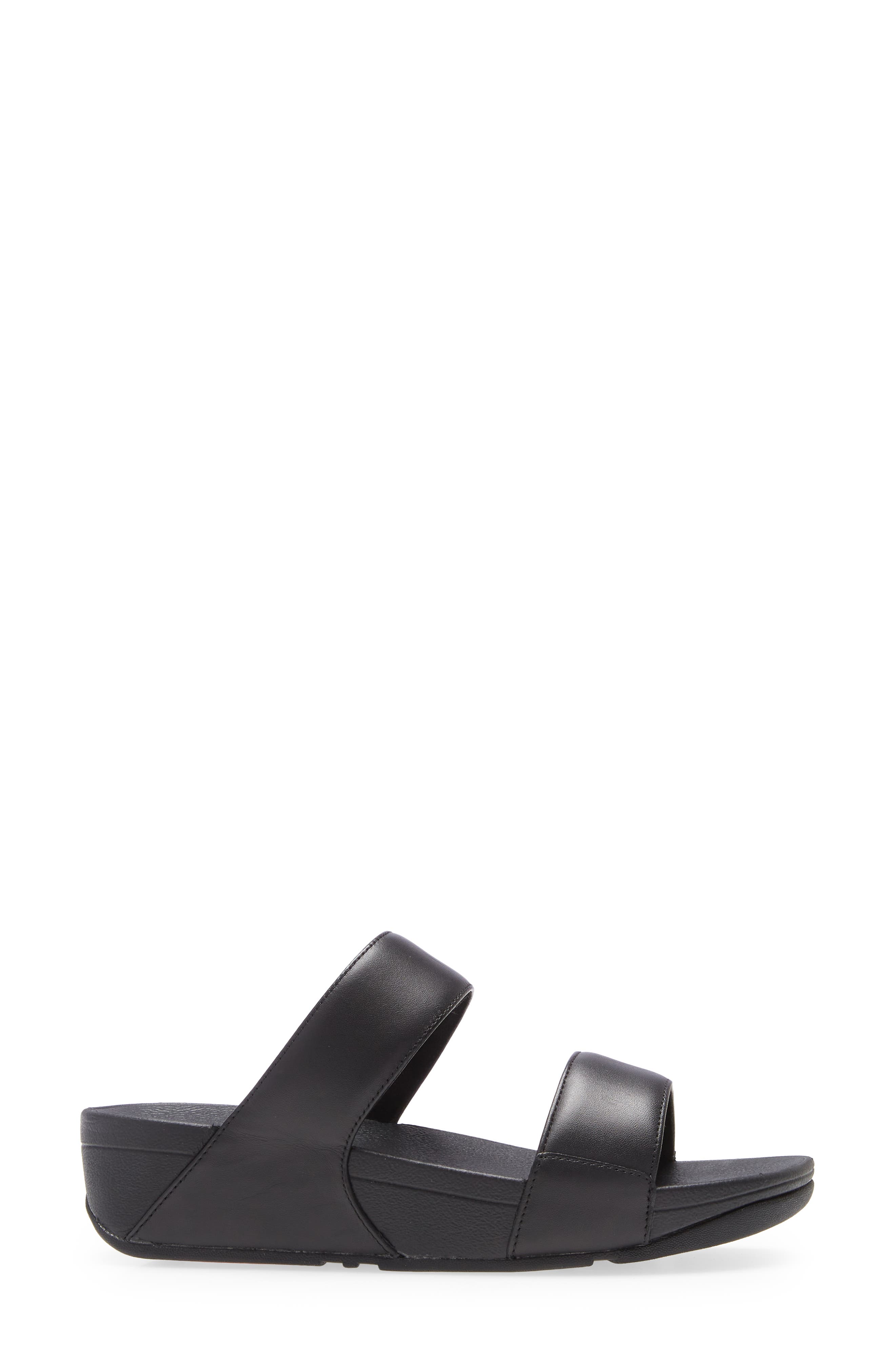 Lulu Slide Sandal, Alternate, color, ALL BLACK