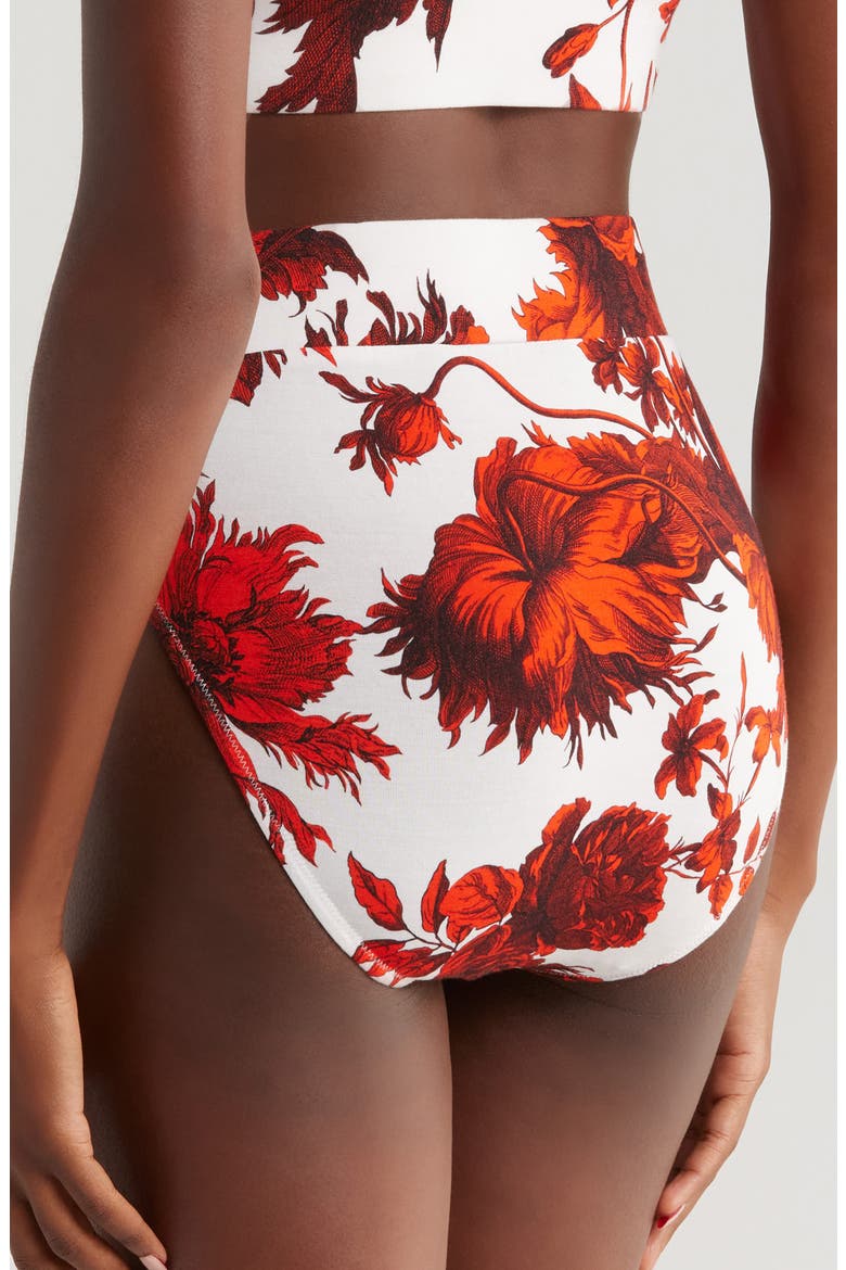 High Waist Lounge Briefs, Alternate, color, CHIPPENDALE FLORAL