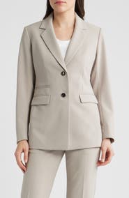 Anne Klein Two-Button Stretch Blazer
