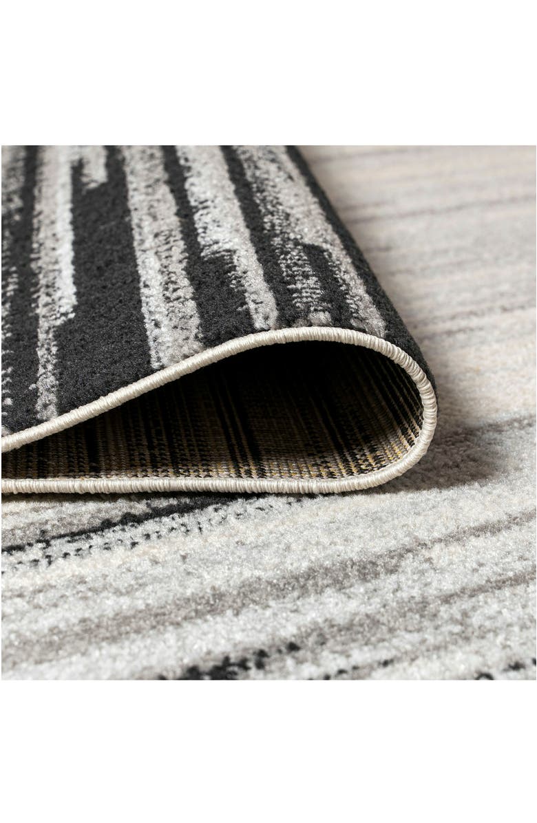 JONATHAN Y Linear Modern Half-Stripe Area Rug, Alternate, color, Gray/Cream