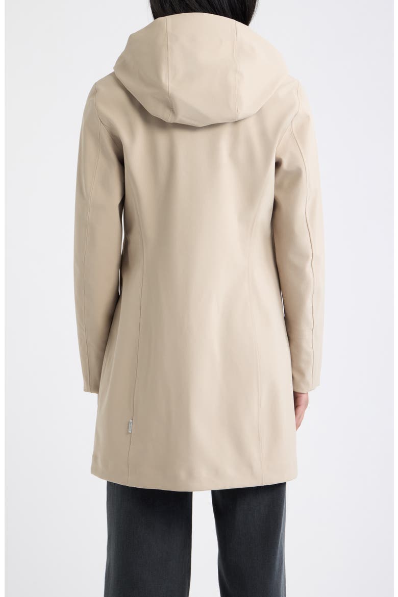 Clementine Hooded Raincoat, Alternate, color, STONE BEIGE