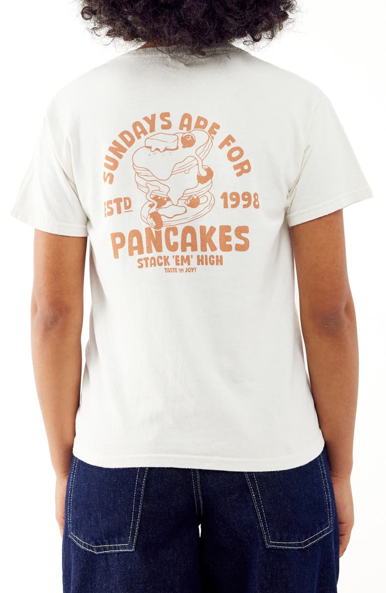 BDG Urban Outfitters Pancakes Cotton Graphic Baby Tee, Alternate, color, Ecru