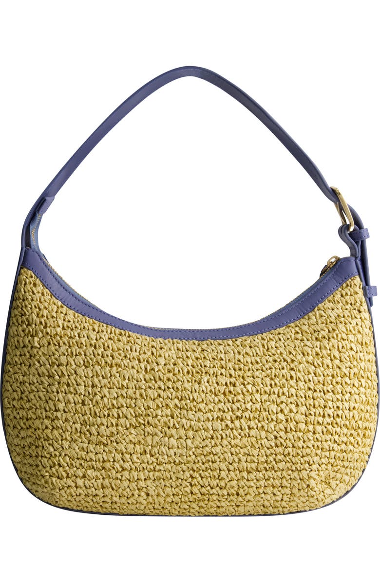 Tommy Bahama Soft Straw Zip-Top Hobo, Alternate, color, Blue