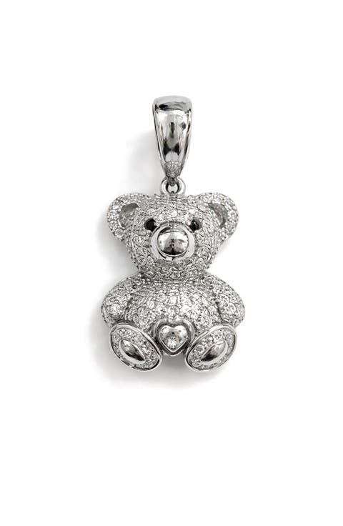 Moissanite Bear Pendant