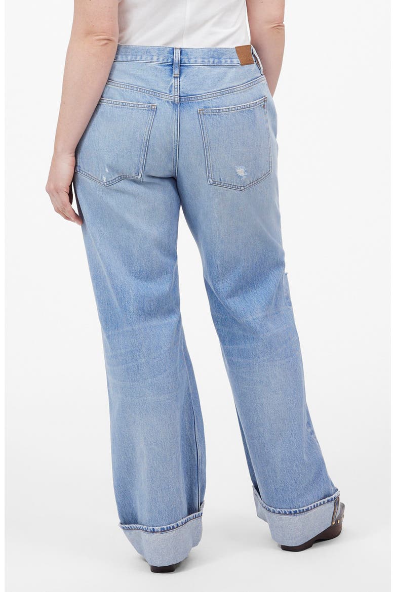 Low-Slung Ripped Baggy Jeans, Alternate, color, HALLSTEAD WASH