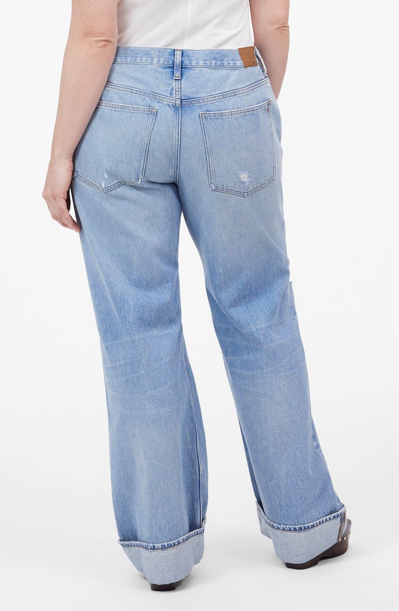 Madewell Low-Slung Ripped Baggy Jeans, Alternate, color,