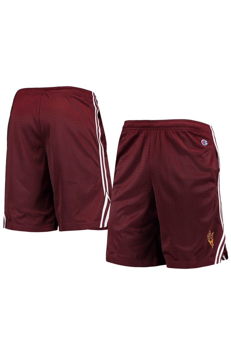Champion Men's Champion Maroon Arizona State Sun Devils Team Lacrosse Shorts, Main, color,