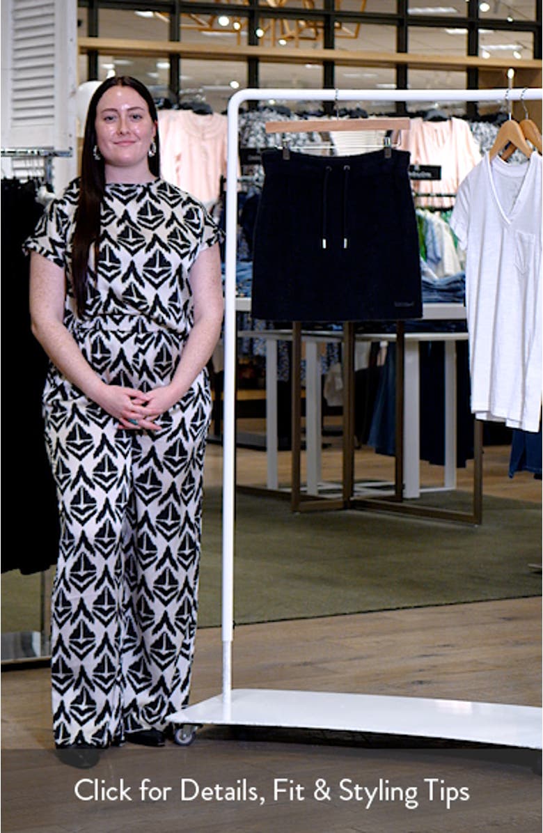 Air Drawstring Waist Sweater Skirt, sales video thumbnail