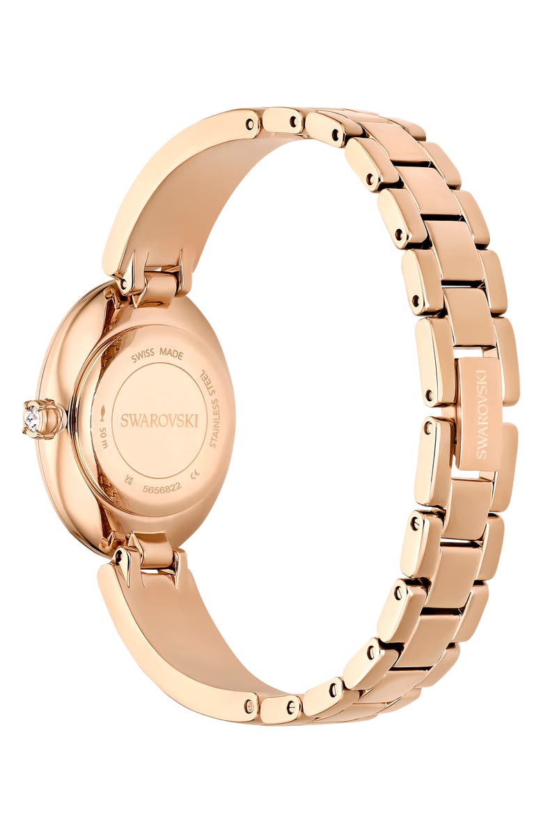 Swarovski Crystal Rock Oval Bracelet Watch, 26mm x 29mm, Alternate, color, Blue