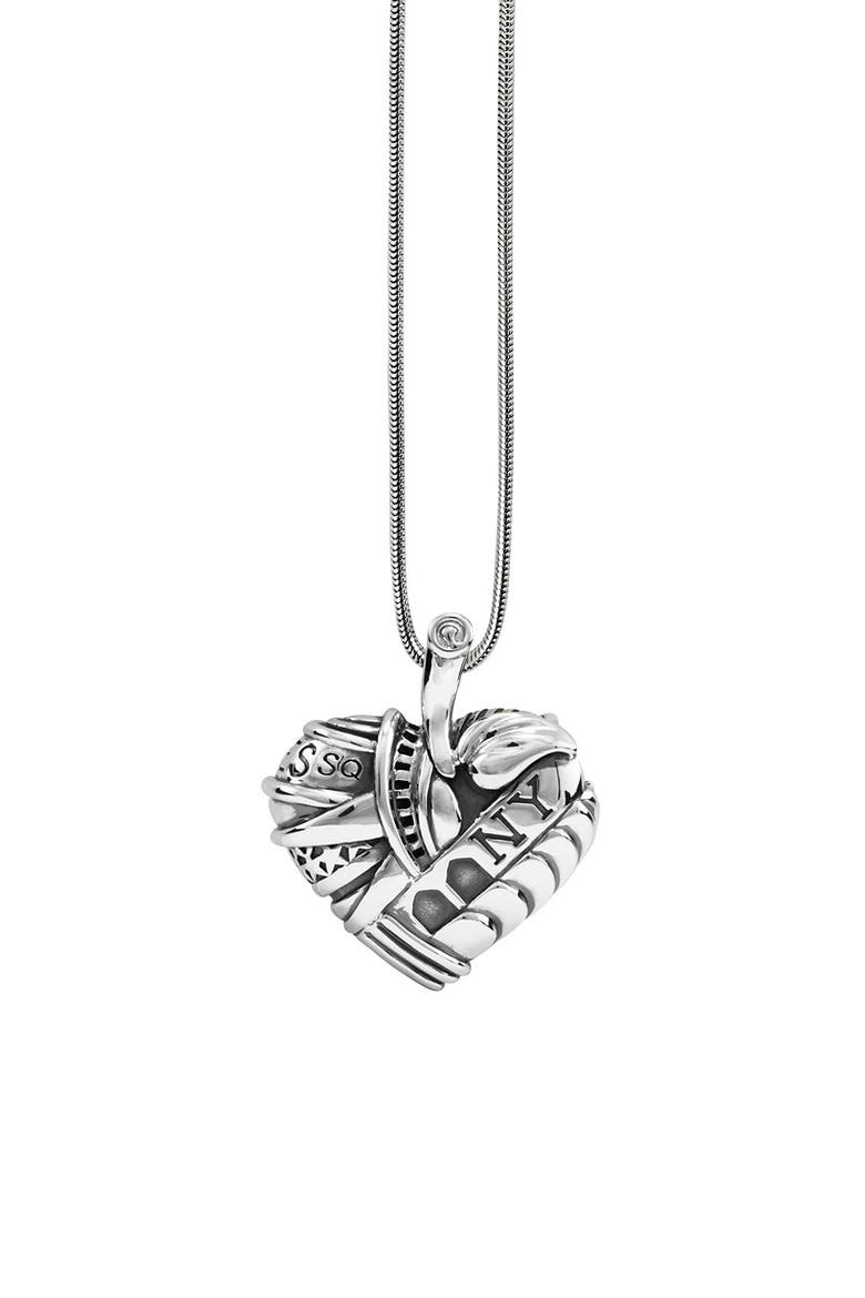 Hearts of LAGOS New York Long Pendant Necklace, Main, color, HEART OF NEW YORK