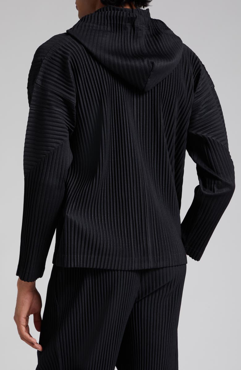 Homme Plissé Issey Miyake Pleated Zip-Up Hoodie | Nordstrom