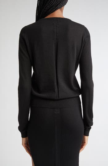 【送料&関税込】Rick Owens Virgin Wool Crew-neck Sweater Rick Owens Biker Level Virgin Wool Crewneck Sweater | Nordstrom