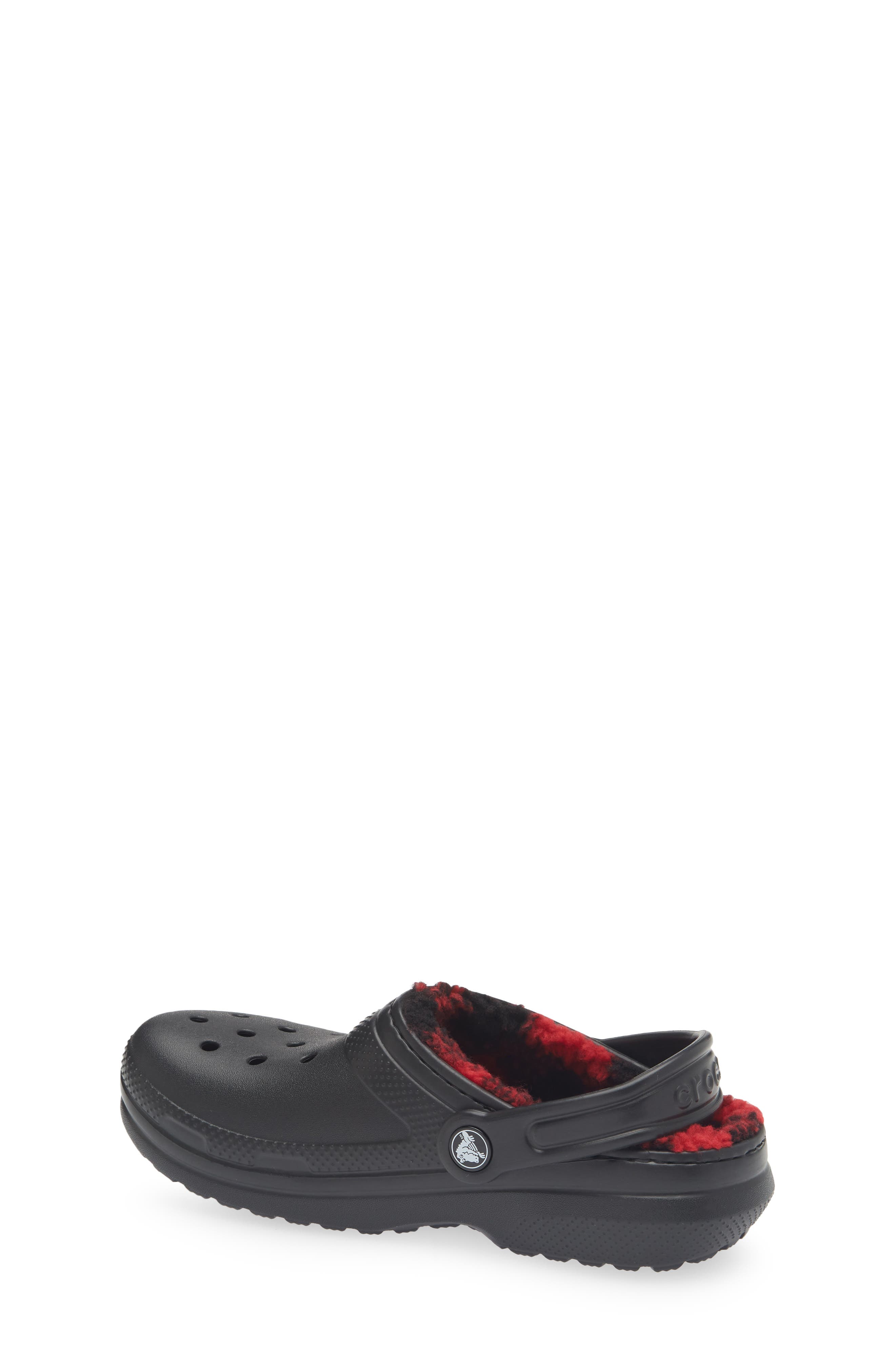 CROCS Faux Shearling Lined Clog, Alternate, color, Black