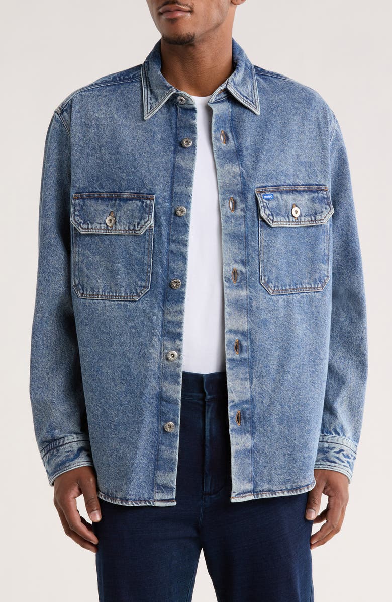 BOSS Ebolt Snap Jacket, Main, color, Navy