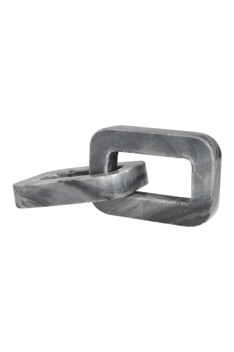 Marble Chain Sculpture, Alternate, color, GREY