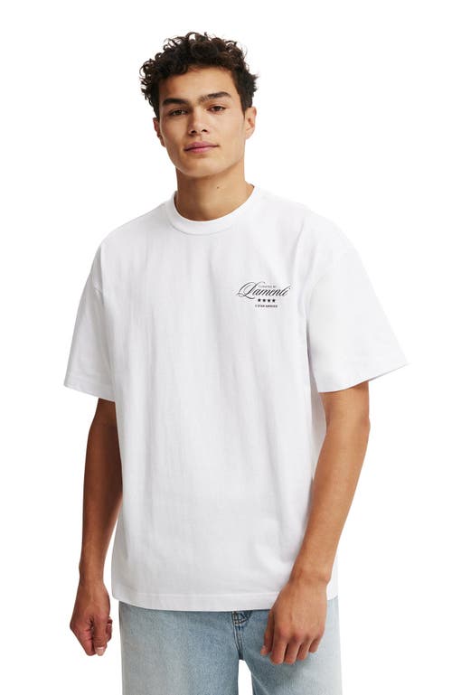 COTTON ON COTTON ON BOX FIT TEXT T-SHIRT
