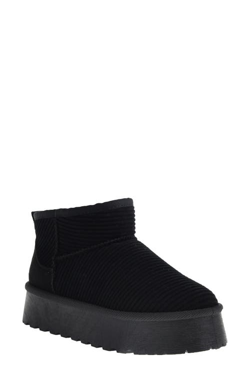 Dirty Laundry Yarroh Corduroy Platform Bootie in Black 