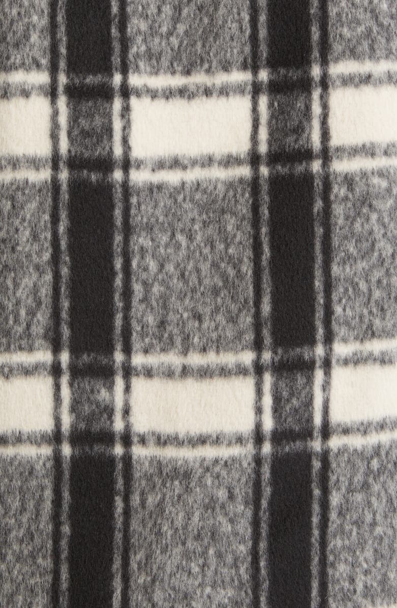 AllSaints Honshu Relaxed Fit Plaid Fleece Jacket, Alternate, color, 