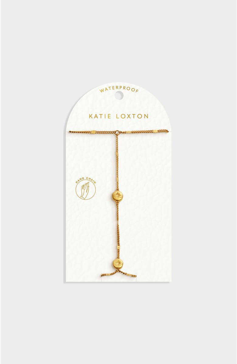 Katie Loxton Aphira Hand Chain, Main, color, Gold Coated