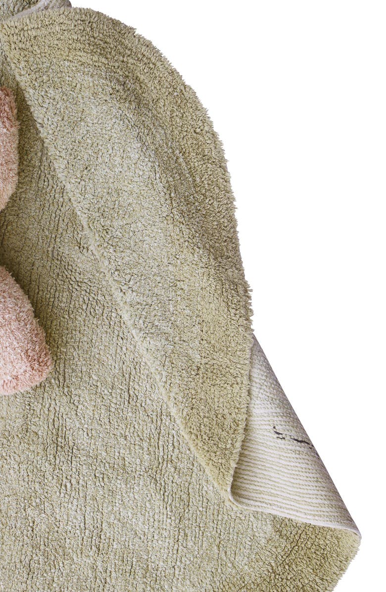 Lorena Canals Kids' Washable Lily Pad Rug & Flower Pillow, Alternate, color, Lilly