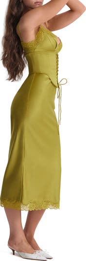 Salma Corset Satin Slipdress