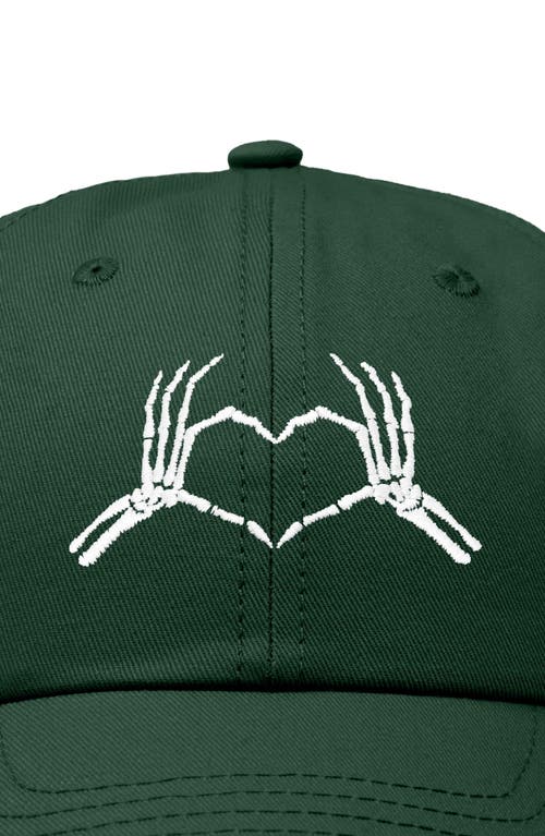 DALIX DALIX SKELETON HEART EMBROIDERED DAD HAT
