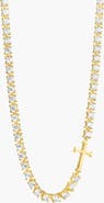 Rizen Jewelry Luminous Cross Tennis Necklace