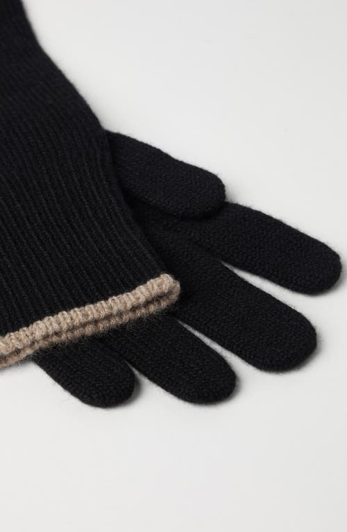 Brunello Cucinelli Knitted Cuffs In Black