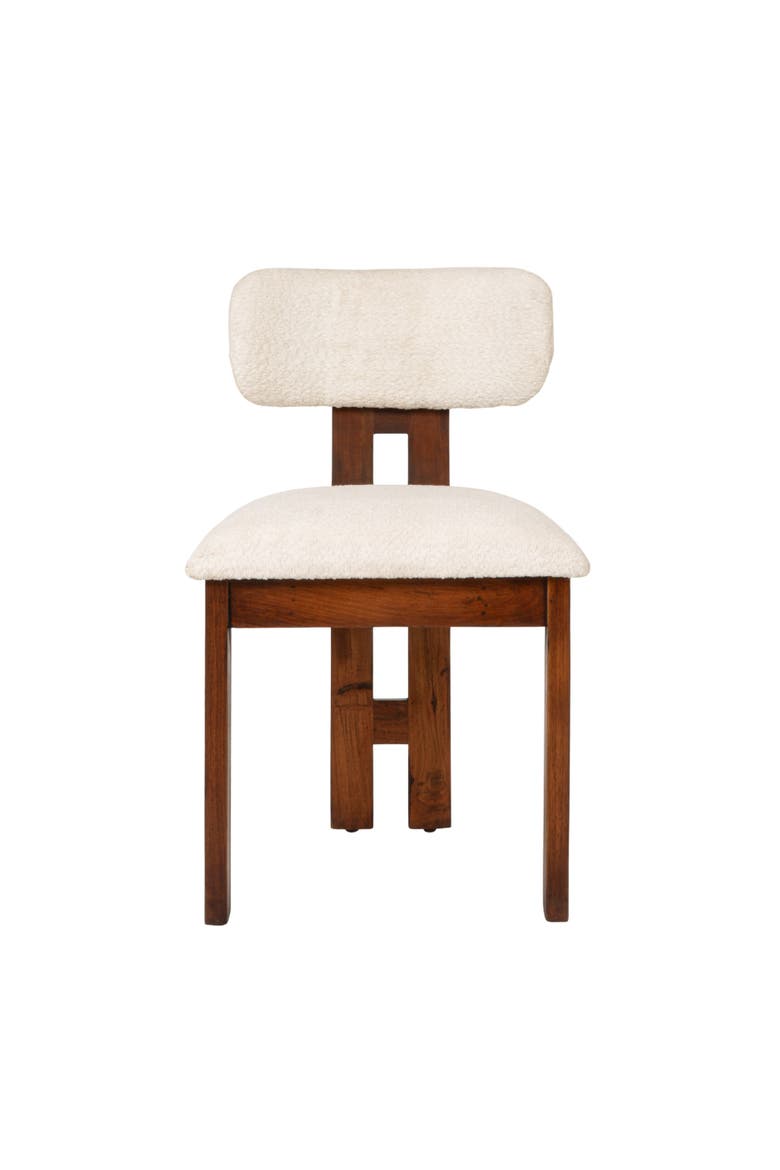 Armless Upholstered Dining Chairs, Set of 2, Alternate, color, Beige