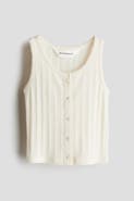 H&M Pointelle Jersey Vest Top