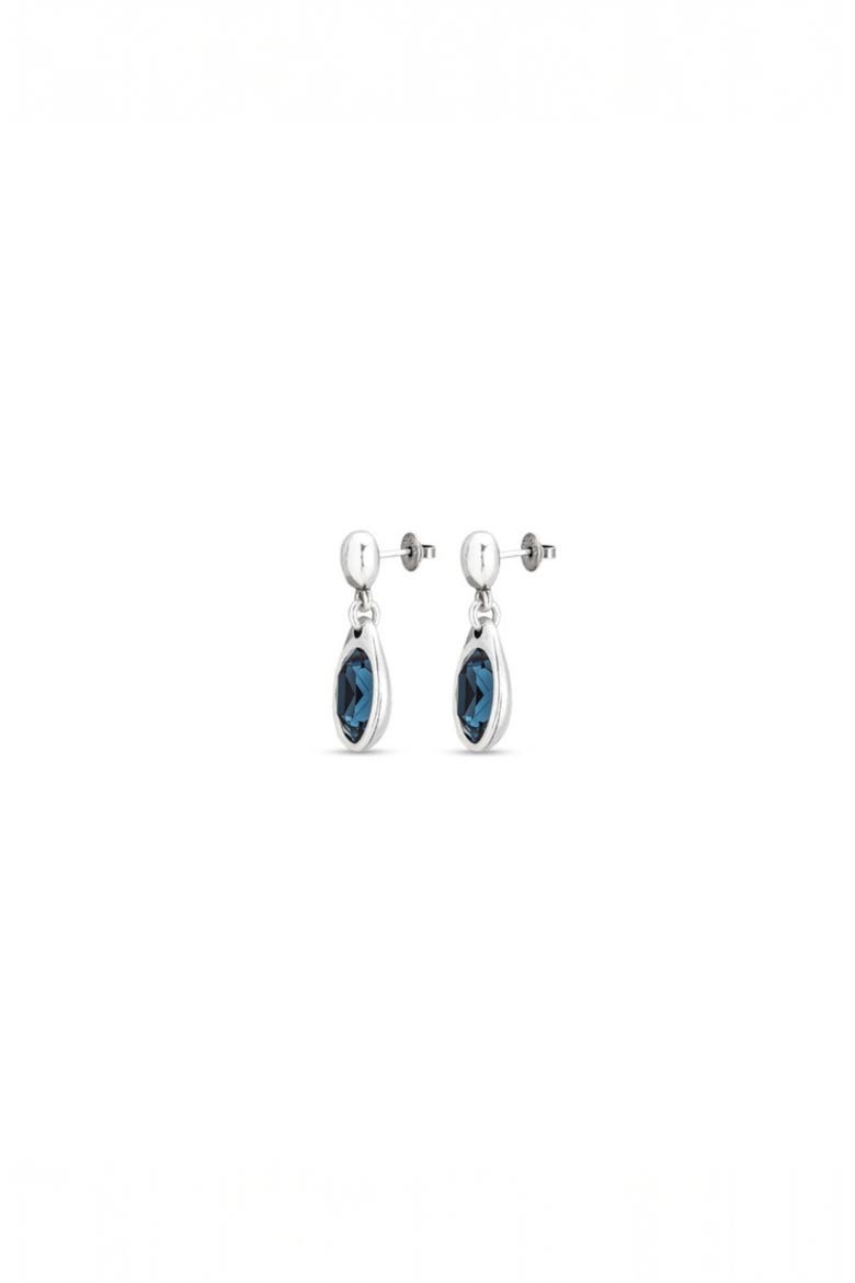 Crystal Accent Dangle Earrings, Alternate, color, Silver