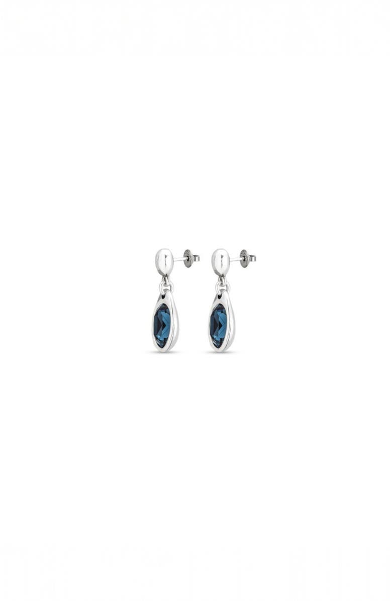 UNODE50 Crystal Accent Dangle Earrings, Alternate, color, Silver