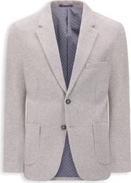 Victor Emmanuel Modern Fit Textured Knit Cotton Blend Sport Coat