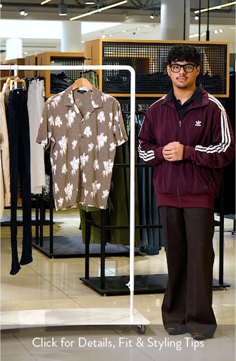 Floral Slub Cotton Camp Shirt, sales video thumbnail