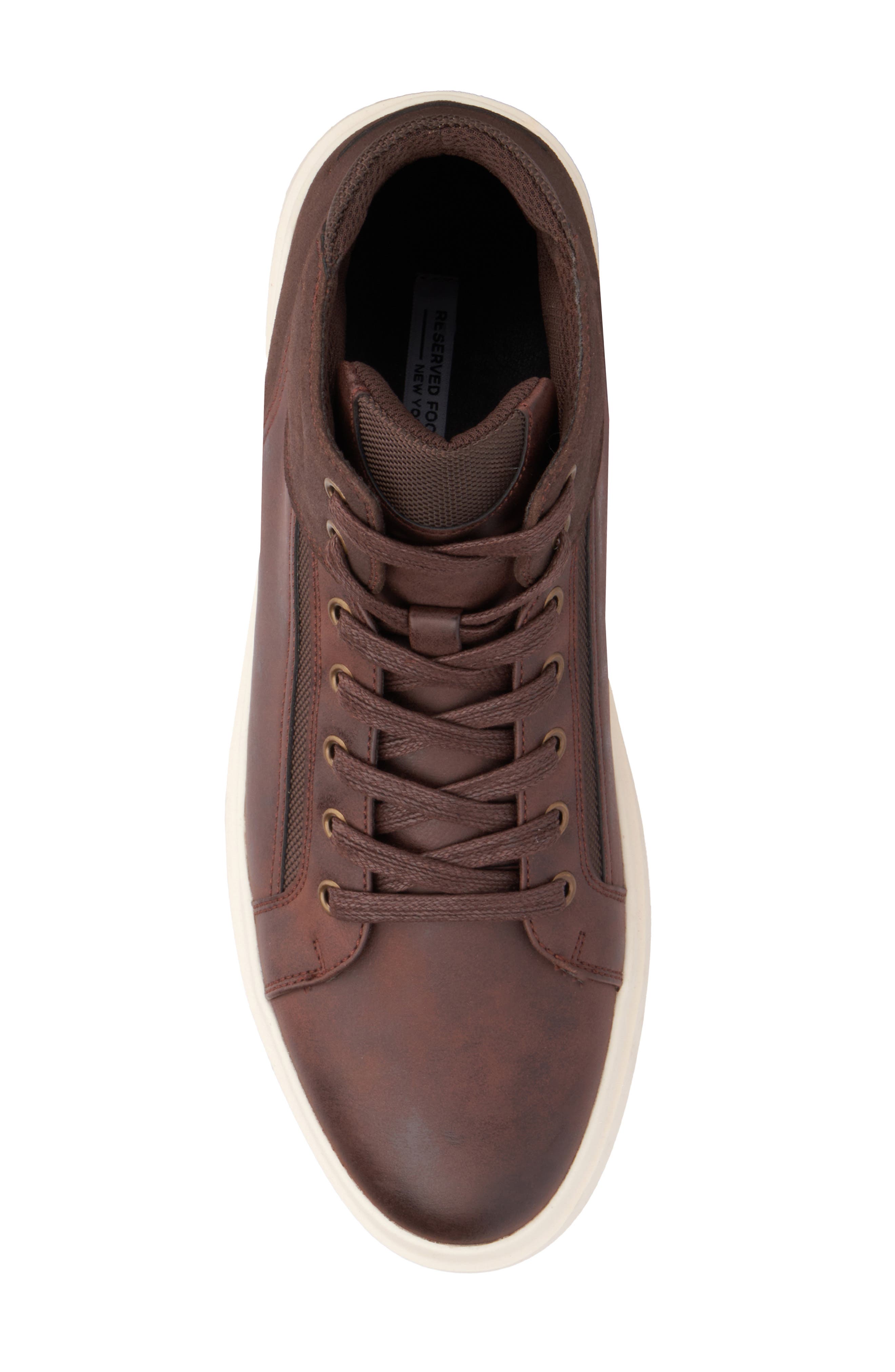 RESERVE FOOTWEAR Jayden High Top Sneaker, Alternate, color, Dark Brown