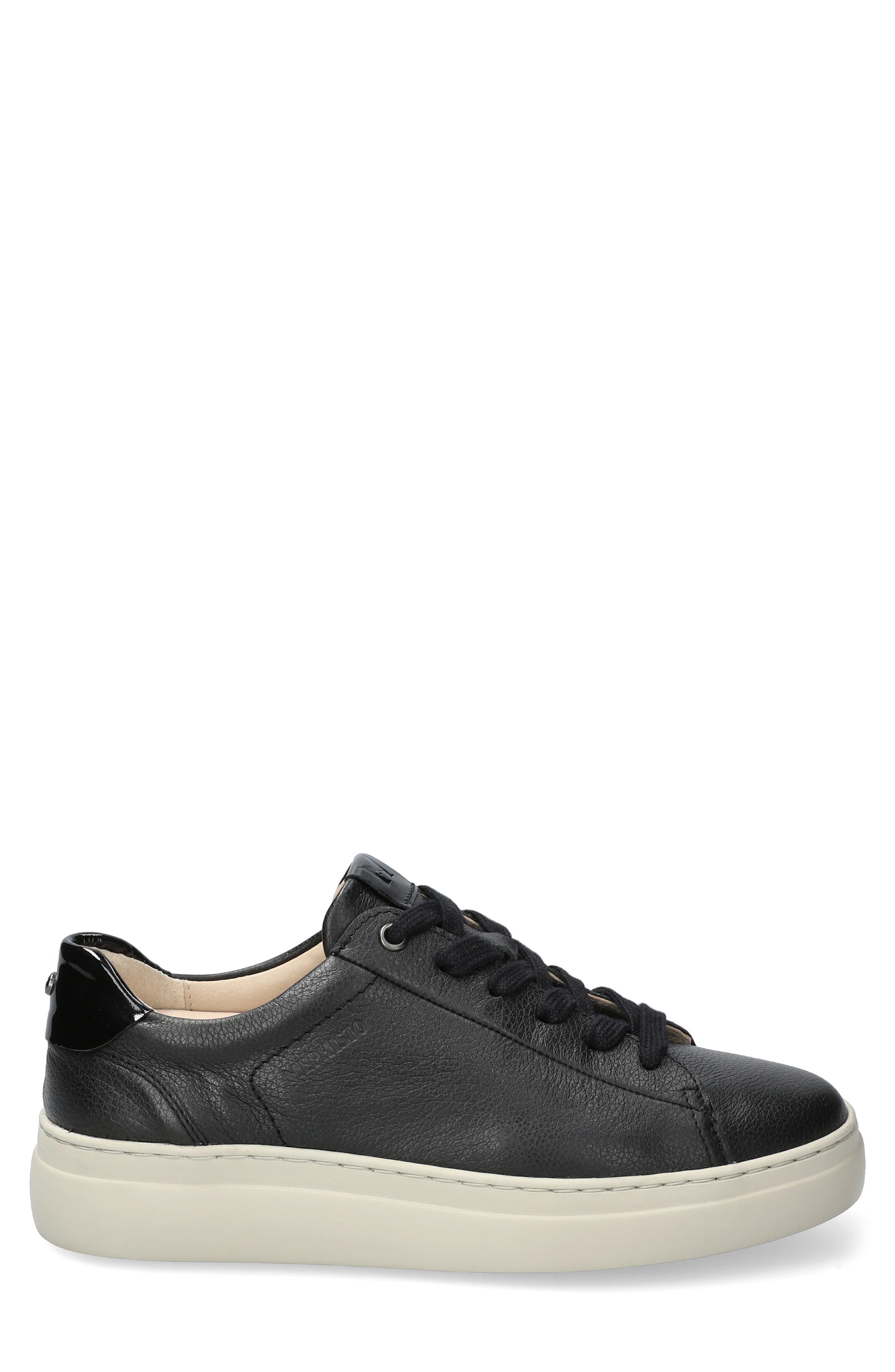 Dotty Lace-Up Sneaker, Alternate, color, BLACK